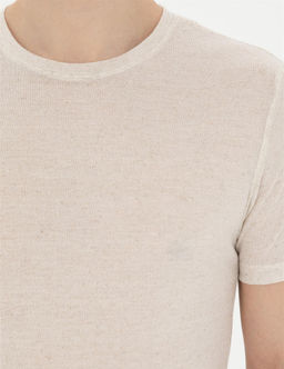 Bej Slim Fit Basic Ti__rt - Pierre cardin фото 7