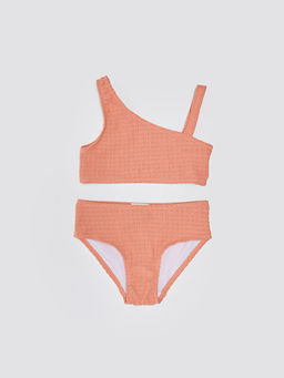 Kendinden Desenli K?z ?ocuk Bikini