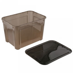 Контейнер для хранения пластмассовый 20л, 38,5х27х25,5см, универсальный, с крышкой, полипропилен, прозрачный (Россия) - Домашняя Мода фото 6