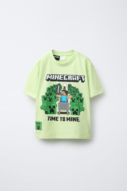 6-14 YEARS/ MINECRAFT  MOJANG AB.  T-SHIRT AND BERMUDA PYJAMAS - Zara фото 2