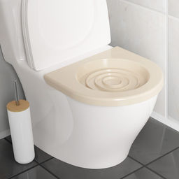 Туалет для приучения кошек к унитазу 39,2 х 38,7 х 3 см, коричневый - Пижон фото 6