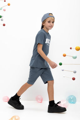 Crockid _ КР 400675/винтажный синий к468 шорты для мал фото 4