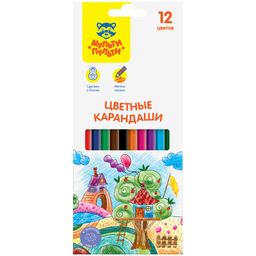 Карандаши Мульти-Пульти "Невероятные приключения" 12цв. (СР_41048) РОССИЯ