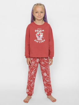 CRB wear/CWKG 50151-28 Комплект для девочки (джемпер, брюки),коралловый/Ex.Cherubino