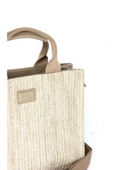 Сумка женская иск/кожа+текстиль DJ-CM 7531-TAOS TAUPE, 1отд, плечевой ремень, бежевый SALE 264417 - Adelia фото 8