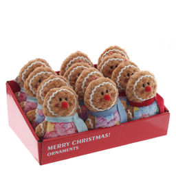 Игрушка набивная подвесная "Пряничный человечек", L11 W5 H15 см, 3в.