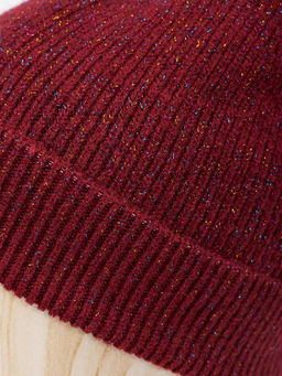 Шапка жен. шерсть+нейл+акр+люр LB-D77103 bordo - Labbra фото 3