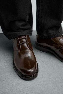 GLOSSY LEATHER BOOTS - Zara фото 7