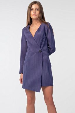 Офисное платье в полоску - Fly фото 9