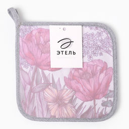 Набор прихваток Этель Poppy fields, 2 шт., 19?19 см, саржа, хлопок 100%, ватин 250 г/м?