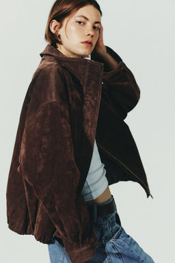 SUEDE LEATHER JACKET - Zara фото 10