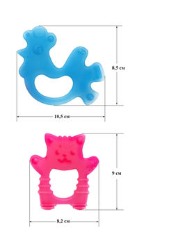 Прорезыватели "Петушок+Кот"