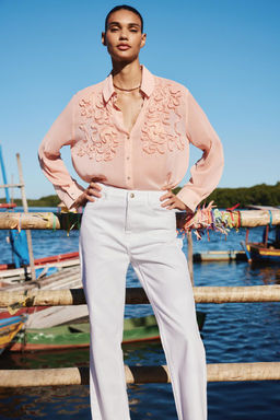 Z1975 STRAIGHT-LEG HIGH-WAIST JEANS - Zara фото 4