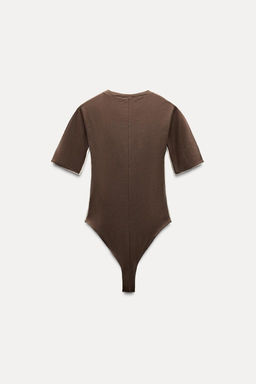 BODYSUIT WITH TRIM DETAIL - Zara фото 6