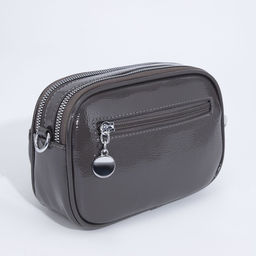 Сумка кросс-боди на молнии, цвет серый - Simaland фото 2