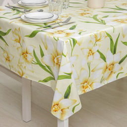 Клеёнка на стол Доляна, на нетканой основе, ширина 137 см, общая толщина 0.19 мм, рулон 20 м