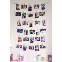 Цена за 6 шт. Набор для оформления "Натуральные прищепки" (10 прищепок 4,5 см, веревка 2м)