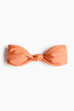 Top de bikini bandeau con relleno