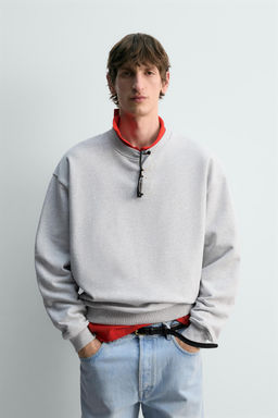 REGULAR FIT CREWNECK SWEATSHIRT - Zara фото 2