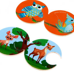 Пазлы Мама, папа и малыш - Лесная мастерская фото 4