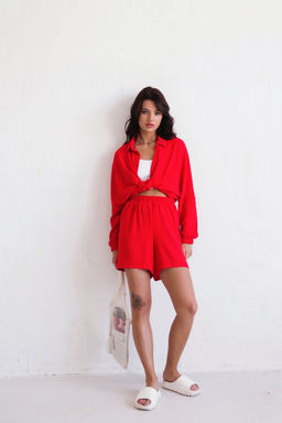 Martichelli Шорты летние красные  фото 7