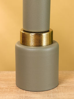 Подсвечник на 1 свечу текстурный «Графитовый», 10.5×10.5×19.5 см