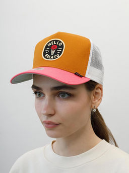 Бейсболка DJINNS арт. HFT Food Gelato (коричневый / розовый)