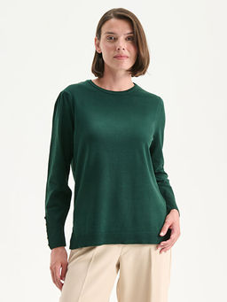 Bisiklet Yaka Kad?n Triko Kazak