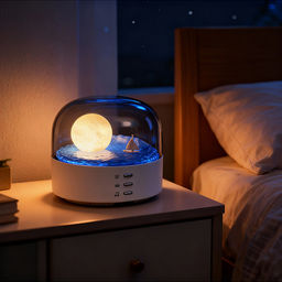 Светильник-колонка "Луна" (с Bluetooth) в коробке