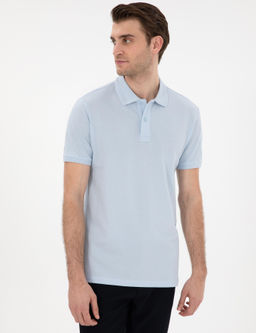 A__k Mavi Slim Fit K_vr_lmaz Polo Yaka Basic Ti__rt - Pierre cardin фото 3