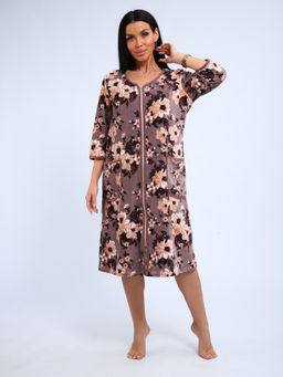 Халат велюровый на молнии (941-6) - Плиона фото 15