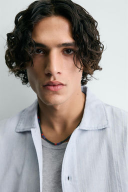 WASHED TEXTURED SHIRT - Zara фото 14