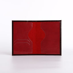 Обложка для паспорта, бордовая