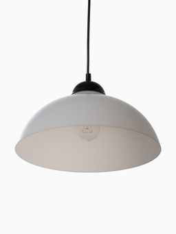 Светильник подвесной «Хоста», 1×15 Вт, Е27, 29×29×13(74) см, белый/чёрный