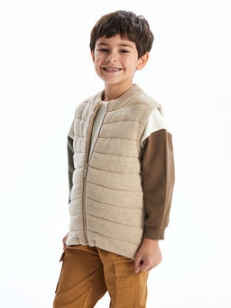 Bisiklet Yaka Erkek ?ocuk Fermuarl? Yelek