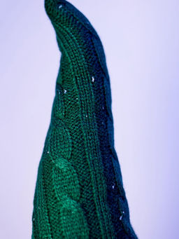 Фигура текстиль «Гном в зелёном» 54 см, 1 LED, от батареек AG13×3, свечение тёплое белое