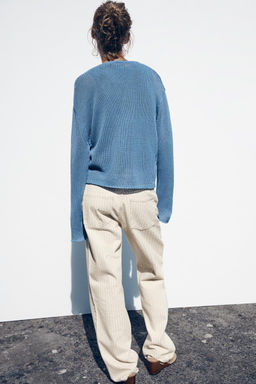 100% COTTON KNIT CARDIGAN - Zara фото 4