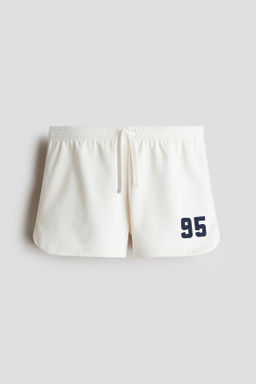 Pantal?n corto en sudadera con motivo decorativo