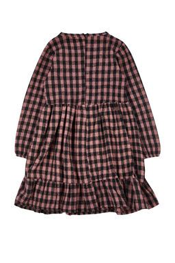 K?rm?z? K?z Cocuk Ekose / Kareli Regular Dokuma Elbise TKDAW25EL00004 - Trendyolmilla фото 11