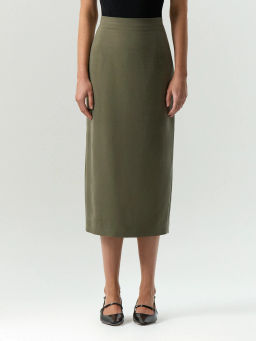 EMKA / Юбка-карандаш миди из тенсела  фото 3