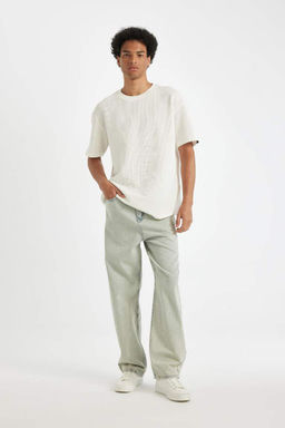 Джинсовые брюки Baggy Fit с широким узором и нормальной талией, широкие брюки - Defacto фото 2