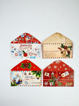 Набор конвертов для денег «С Новым годом», 15 штук, 16.5×8 см