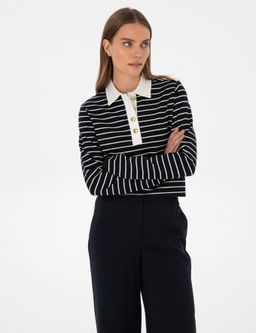 Lacivert Comfort Fit Sweatshirt - Pierre cardin фото 3
