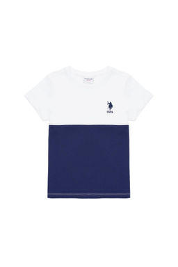 Детская белая футболка с круглым вырезом Неожиданная скидка в корзине - U.s. polo assn фото 2