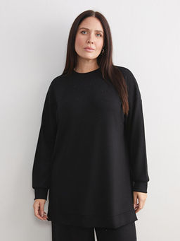Bisiklet Yaka Kad?n Sweatshirt Tunik