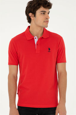 U. S. Polo Assn / Мужская красная базовая футболка