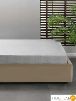 Простыня на резинке MEDSLEEP ЛИНДАУ хлопок св сер.