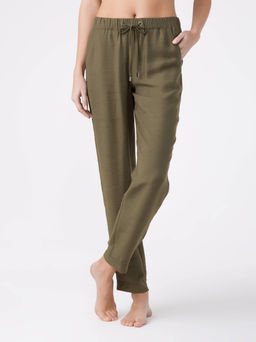 CONTE Фактурные брюки из вискозы премиального качества EXOTICA khaki