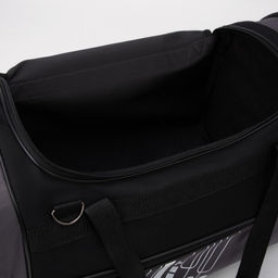 Сумка дорожная Street, 3 отдела на молниях, наружный карман, длинный ремень, чёрная