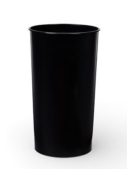 Цена за 2 шт. Ваза для цветов, 3.8 л, d=14 см, h=25.5 см, пластиковая, чёрная